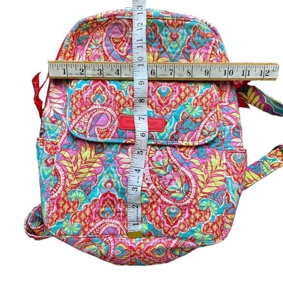 NWOT Vera Bradley Paisley In Paradise Iconic Campus Backpack‎ Retired Pattern  L